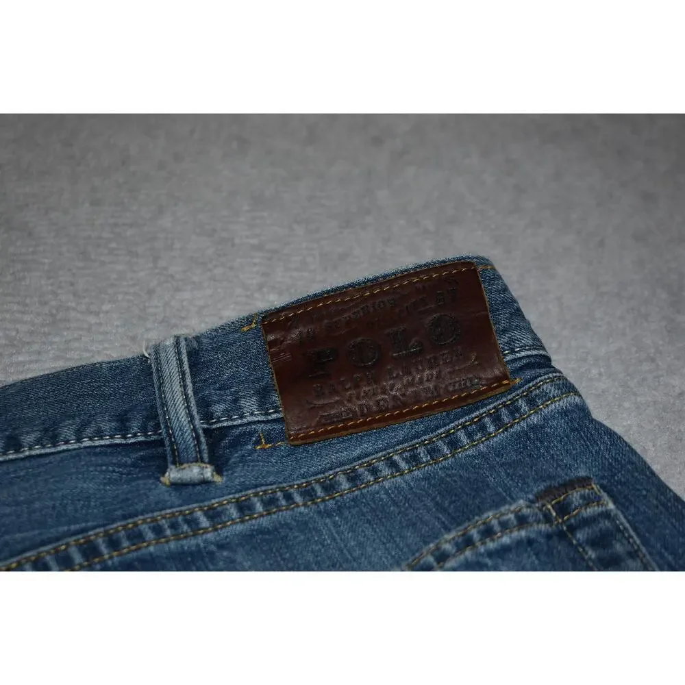 Vintage Polo Ralph Lauren 867 Blue Jeans Mens Size 40 x 30 Classic Fit Denim ***